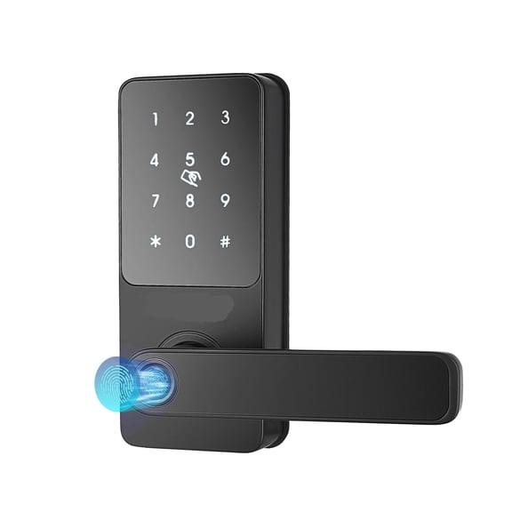 Smart Lock 5 in 1 Smart Door Knob Fingerprint Deadbolt with App Control Bluetooth Smart Lock Keyless Entry Door Lock