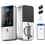 Smart Lock Deadbolt with Fingerprint Keypad,Keyless Entry Electronic Digital Lock for Front Door Home, Apartment,Rental,Airbnb,App & Code Access, Auto-Lock
