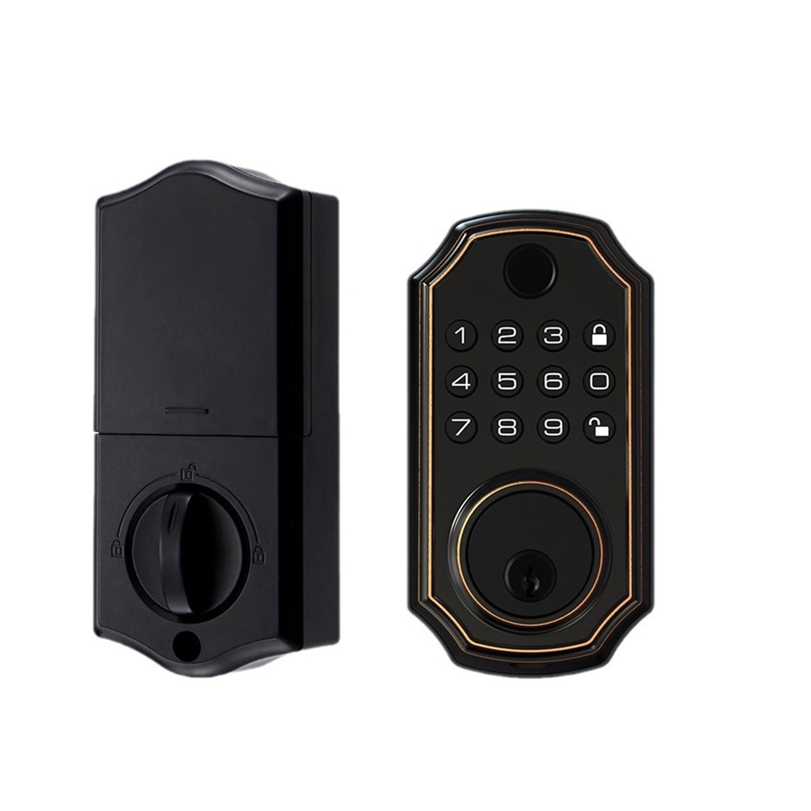 Lock Set Keyless Smart Lock D280 Set Keyless Entry Door Deadbolt with Handle 100 ...