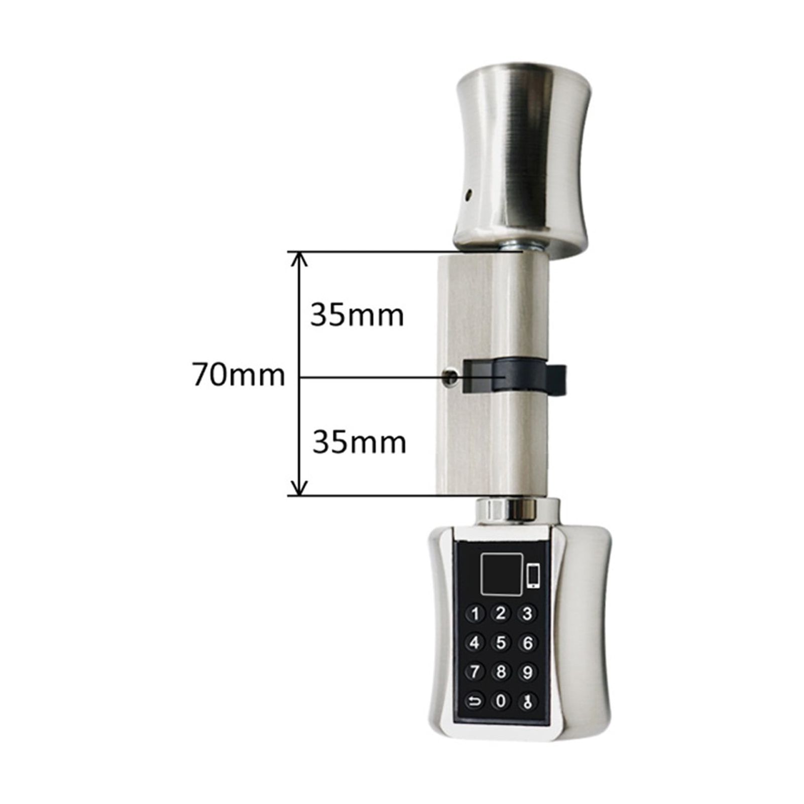 Smart Lock Electronic Cylinder Outdoor Waterproof Biometric Fingerprint ...