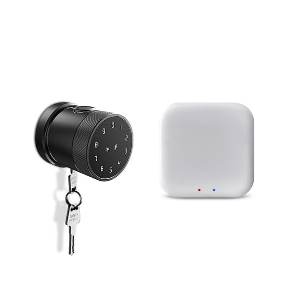 Smart Lock Fingerprint Door Lock Digital Keyboard Smart Card Combination Knob Lock For Home / Office / Hotel DIY Door Lock ,Easy to Install