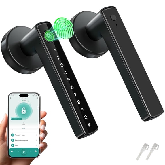 Volibel Smart Lock, Fingerprint Door Lock, Keyless Entry with App ...