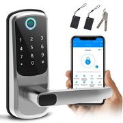 Smart Lock, Fingerprint Keyless Entry Locks with Touchscreen Keypad,Smart Lever lock,Bluetooth Front Door Lock, ,Auto Lock,Free App,IC Card