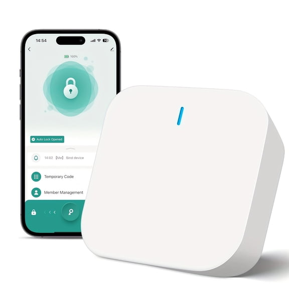Smart Lock Gateway: Remote Access & Control Via Wi-Fi Hub, Compatible with Tuya App Fingerprint Locks
