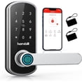 thumbnail image 1 of Smart Lock, Hornbill Keyless Entry Door Lock, Keypad Door Lock with Reversible Handle, Fingerprint Electronic Digital Front Door Lock, Free App, Keys, IC Cards and Passcodes for Home Office Bedroom, 1 of 10