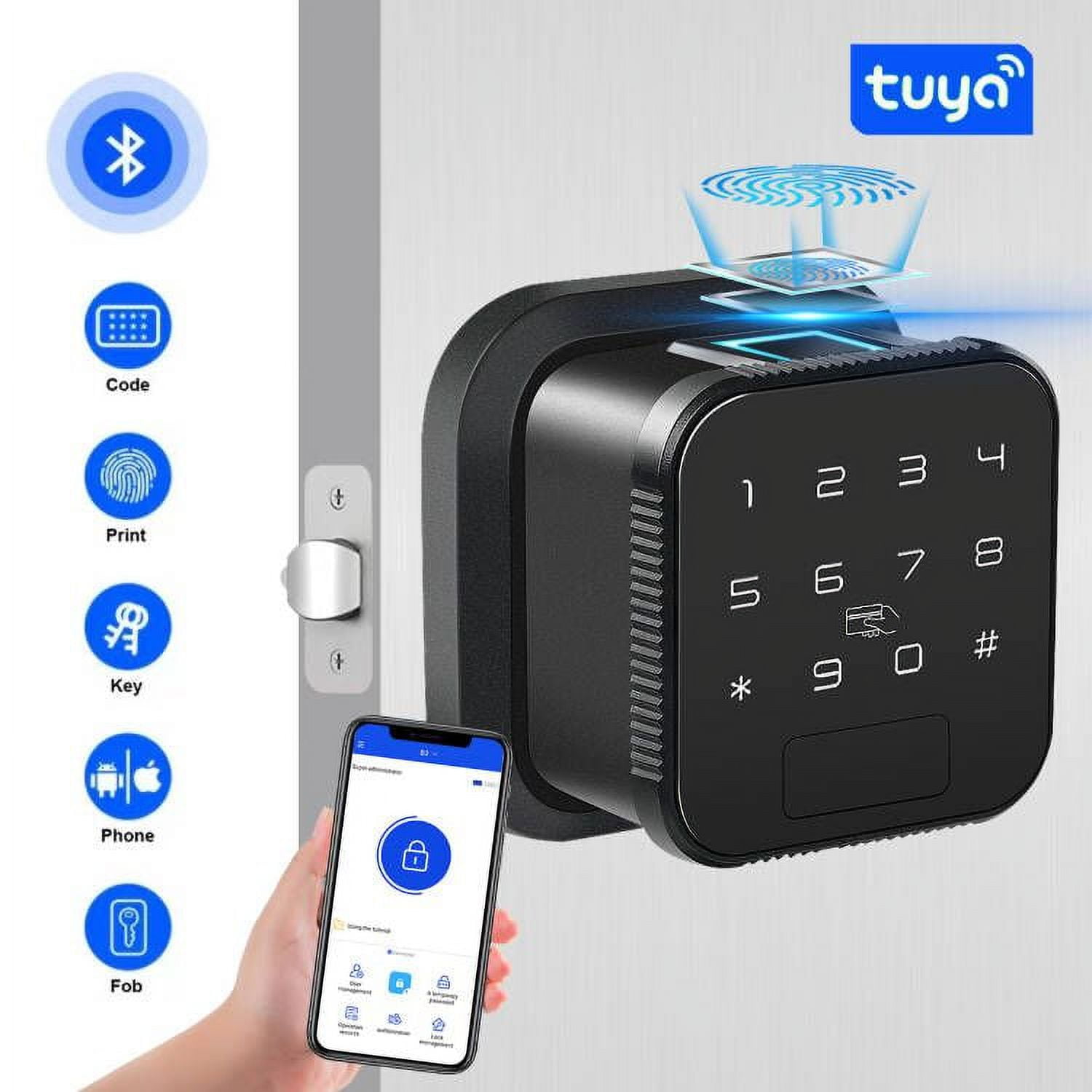 Smart Lock, Keyless Entry Door Lock with Touchscreen Keypad,APP Remote