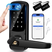 Smart Lock,Keypad Door Lock with Handle,Keyless EntryDoor Lock,Biometric Fingerprint Door Lock,ElectronicDigital Door Lock,Code Door Lock for Front/interiorDoor,Door Handle,Deadbolt Alternative