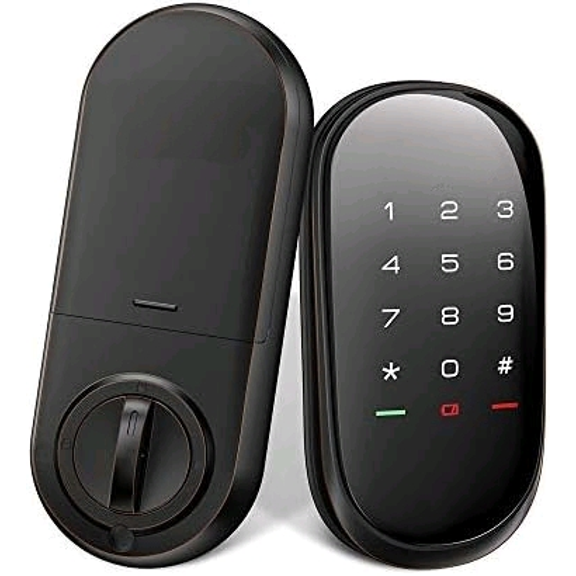 Smart Lock,Touchscreen Deadbolt Remote Wireless Control & Bluetooth Keyless Door Entry Easy Installation and Program High Security Material for Metal Home & Office$$Tools & Hardware Other