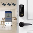 thumbnail image 1 of Smart Locks for Front Door with Handlesets, Keyless Entry Deadbolt with Handle Door Lever, Fingerprint Door Locks with Keypad,APP Control Smart Door Lock Handle Set, Smart Deadbolt Auto Lock, 1 of 6