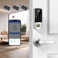 thumbnail image 1 of Smart Locks for Front Door with Handlesets, Keyless Entry Deadbolt with Handle Door Lever, Fingerprint Door Locks with Keypad,APP Control Smart Door Lock Handle Set, Smart Deadbolt Auto Lock, 1 of 7