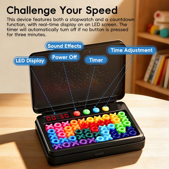 Smart Magic Bead Pyramid Puzzle, Educational Toy for Kids to Train Logical Thinking Ability