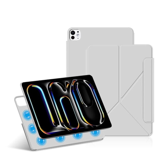 Smart Magnetic Case for iPad Pro 11-inch M4 (2024) - Durable Slim Folio Case, Vertical and Horizontal Stand, Dual-Side Rugged Shockproof Premium PU Leather Cover, Auto Wake/Sleep