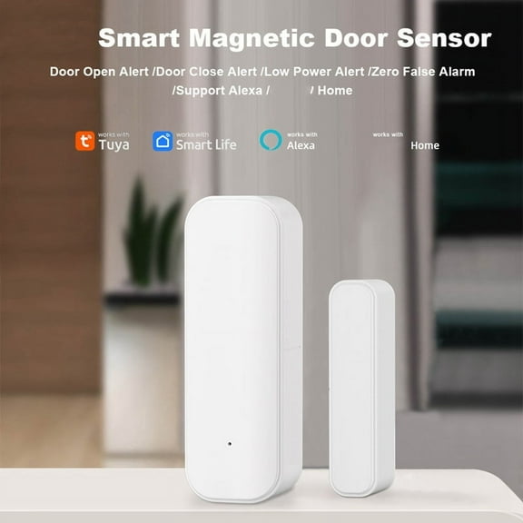 NEW Smart Magnetic Door Sensor Zigbee for Home Security Wireless Contact Programmable with Life