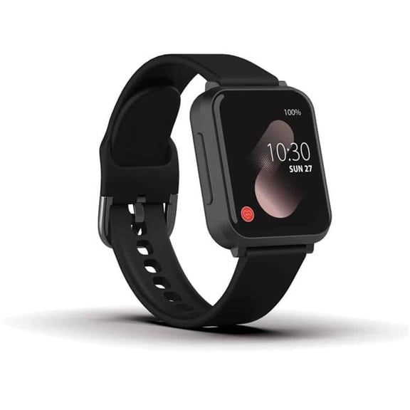 Smart Medical Alert Watch - Black - Set of 2 Bands - 4G LTE Connectivity