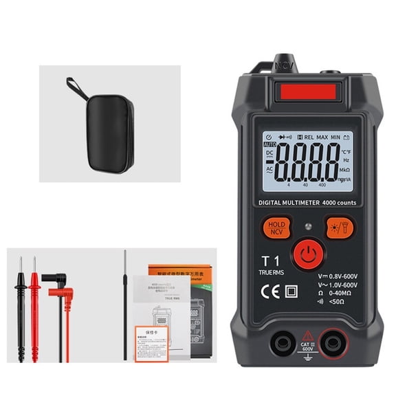 Smart Mini Digital Multimeter Tester Tests Voltage Continuity Resistance