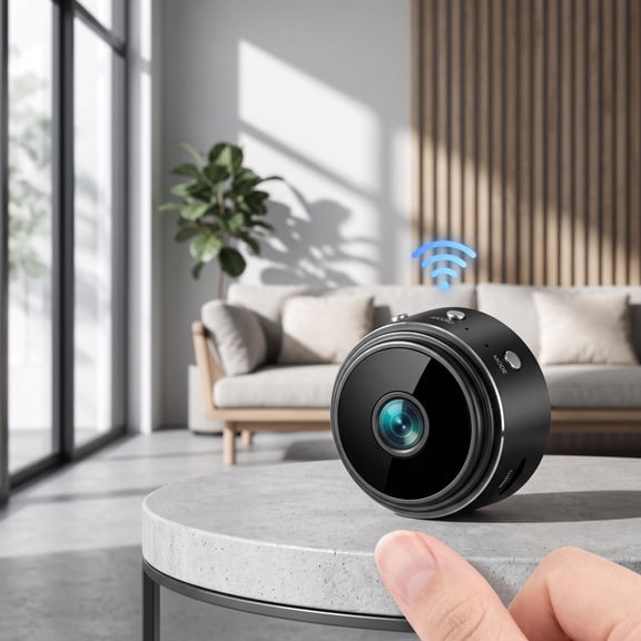 Smart Mini WiFi Camera, 1080P Indoor Security Monitor, Night Vision, Pet Nanny Cam