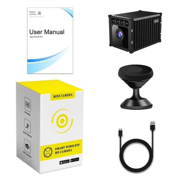 Smart Mini Wireless Security Camera, 1080P HD WiFi Monitor with AI Motion Detection, Night Vision, Cloud Storage, Portable Container-Style Indoor Camera for Home, Baby & Pet Monitoring