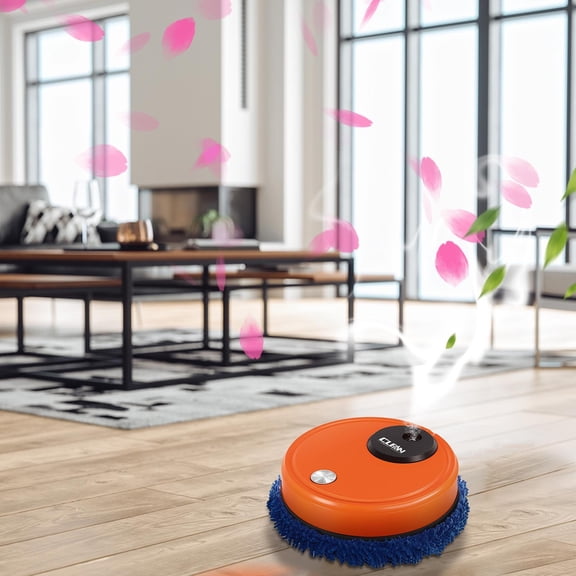 Smart Mopping Robot Cleaner, Wet and Dry Automatic Floor Cleaning Machine with 360° Rotating Wipes, Quiet Operation, Obstacle Avoidance, and Long Battery Life