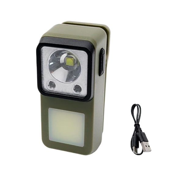 Smart Motion Flashlight, Magnetic Led Clip-on Light with Type-c Charging, Hands-Free Rechargeable Mini Torch for Car Repair Camping, Tactical Pocket Light for Outdoor Survival & Hiking
