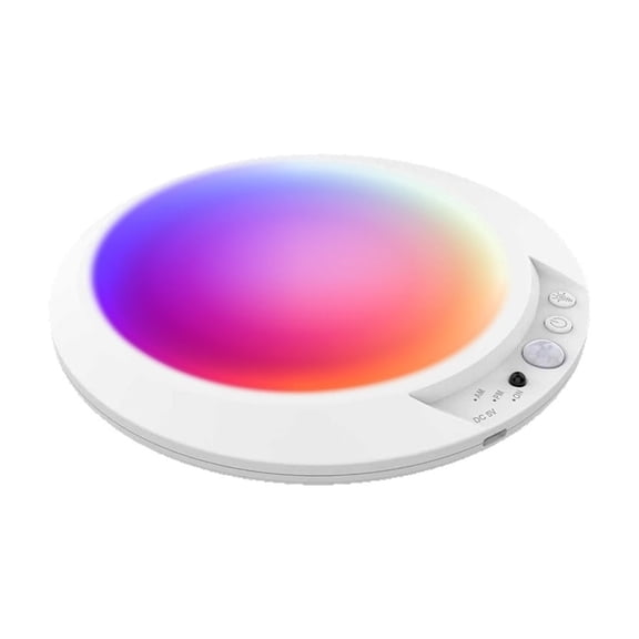 Smart Motion Sensor LED Ceiling Light Wireless Flush Mount Pathway Lamp for Hallway Porch and Closet White