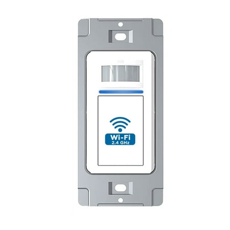 Smart Motion Sensor Light Switch,Milfra PIR Occupancy Sensor Switch Single Pole 2.4GHz Wi-Fi Light Switch Compatible with Alexa and Google Assistant