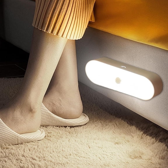 Smart Motion Sensor Lights, Wireless Led Night Lamp, Magnetic Rechargeable Motion-Activated Lighting for Kitchen Closet Staircase Bedroom Hallway, Energy-Saving Automatic Illumination