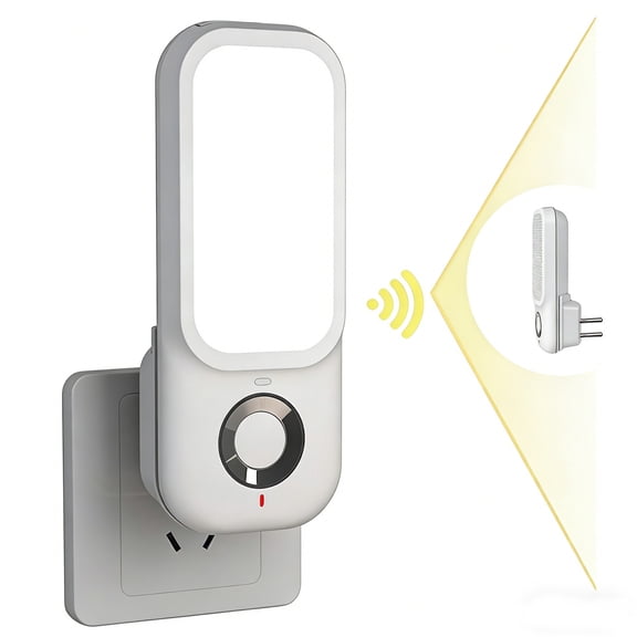 Smart Motion Sensor Night Light with Wireless Charging  3 Modes, Motion Sensing, Always-on, Emergency Flashlight for Corridor Nursery Kids Room Hallway Kitchen Hallway Bedroom Stairway