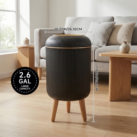 Hands-Free Smart Garbage Bin, Motion Sensor Automatic Trash Can Featuring Built-In Trash Compactor, Versatile Waste Storage for Indoor Rooms and Outdoor Areas