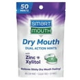 Smart Mouth Dry Mouth Mints with Zinc, Xylitol, Mellow Mint Freshener
