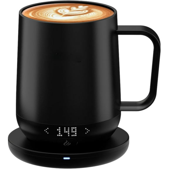 Smart Mug,Self Heating,Temperature-Controlled, Self-Heating Coffee Mug.Real-time Temperature Display.  Maximum Battery LifeSmart Coffee Cup