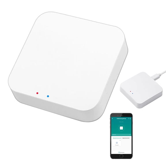 Smart Multi-Mode Gateway: ZigBee 3.0 & Bluetooth & Mesh Hub, App Remote Control, Intelligent Bridge Wireless Smart Home Gateway Voice Control via Alexa/Google Home (ONLY Support Tuya Smart Devices)