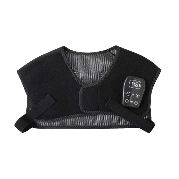Smart Multi-Position Joint Relaxer with Heat, Wearable Electric Vibration Wrap for Knee Shoulder and Elbow, Intelligent Posture Aide for Sedentary Professionals, Rechargeable Gray