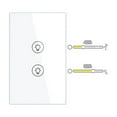 thumbnail image 1 of Smart Multi-gang Light Dimmer Switch Independent Control Smart Control Works Home 1/2/3 Gang ,Easy to Installation, 1 of 6