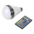 thumbnail image 1 of Smart Music Audio Speaker with LED RGB Bulb Light and Remote Control, Wireless Bluetooth 2.1, 1 of 8