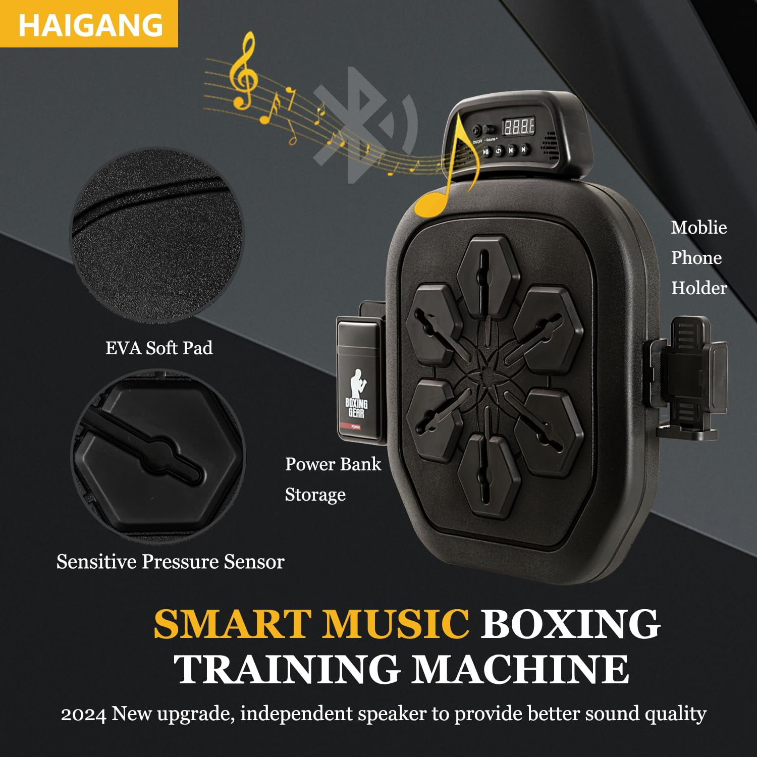 Musical Boxer Smart Music Boxing Machine, Bluetooth Boxing Punching Game, Musical ...