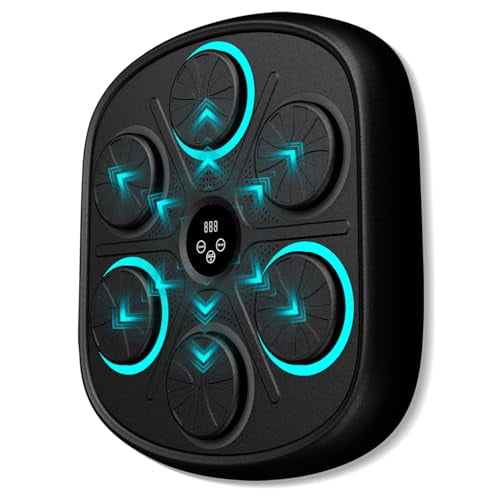Smart Music Boxing Machine for Adults and Kids, Training Machine with LED Electronic Wall Mounted, Home Indoor Workout Equipment