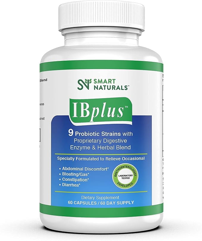 Smart Naturals IBplus® Probiotic, Digestive Enzyme & Herbal Blend