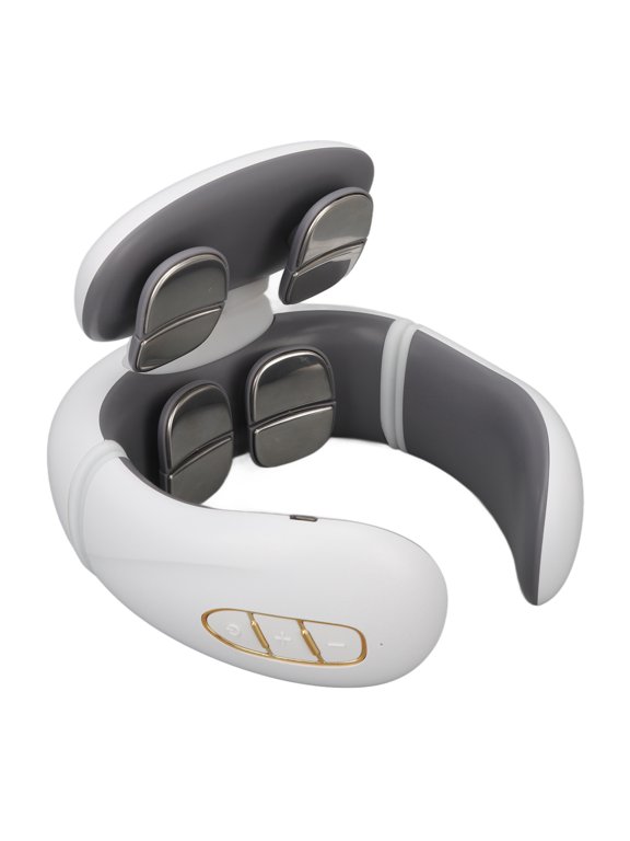 Smart Neck Massager Heating Deep Tissue Pulse Massage Device Rechargeable Shoulder Pain Relief, Multiple Modes Heat Therapy Adjustable Intensity, For Office Home Travel Neck Shoulder Care Use