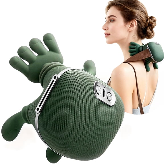Smart Neck Massager with Soothing Heat, Portable Relaxation Neck Massager for Home Office Travel, Adjustable Comfort Massage Modes, Gift for Family & Friends