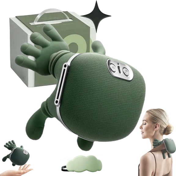 Smart Neck Shoulder Massager, with Heat, Professional Simulation Simulating Human Massage Techniques, Used On Multiple Parts of Shoulders, Neck, Legs, Arms, Waist(1Pc)