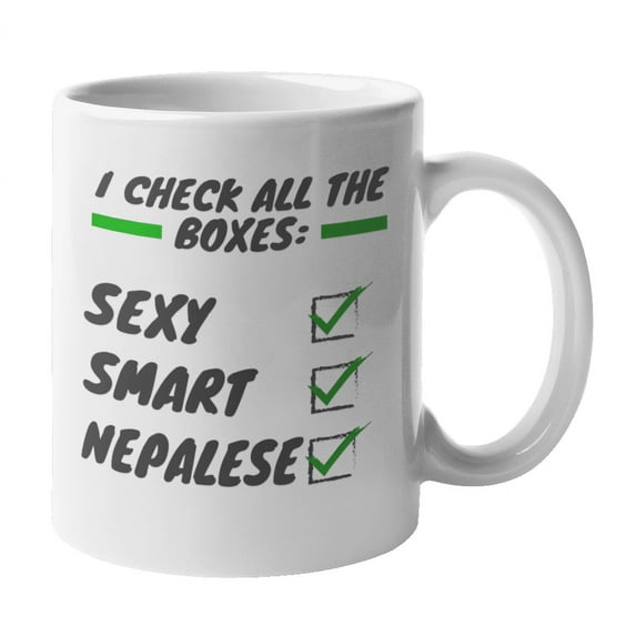 Smart Nepalese, Nepal Themed Coffee & Tea Gift Mug (11oz)