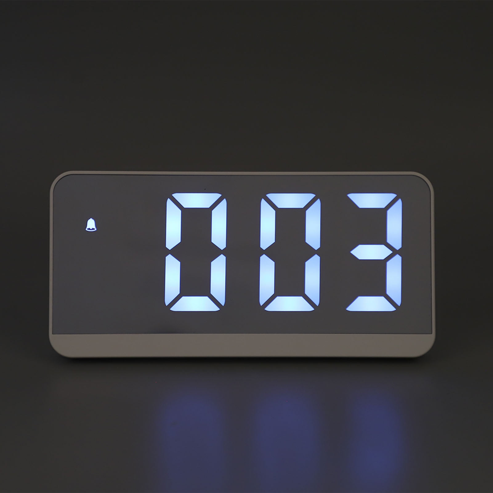 Smart Night Light Digital Alarm Clock, Battery Operated Desk Small