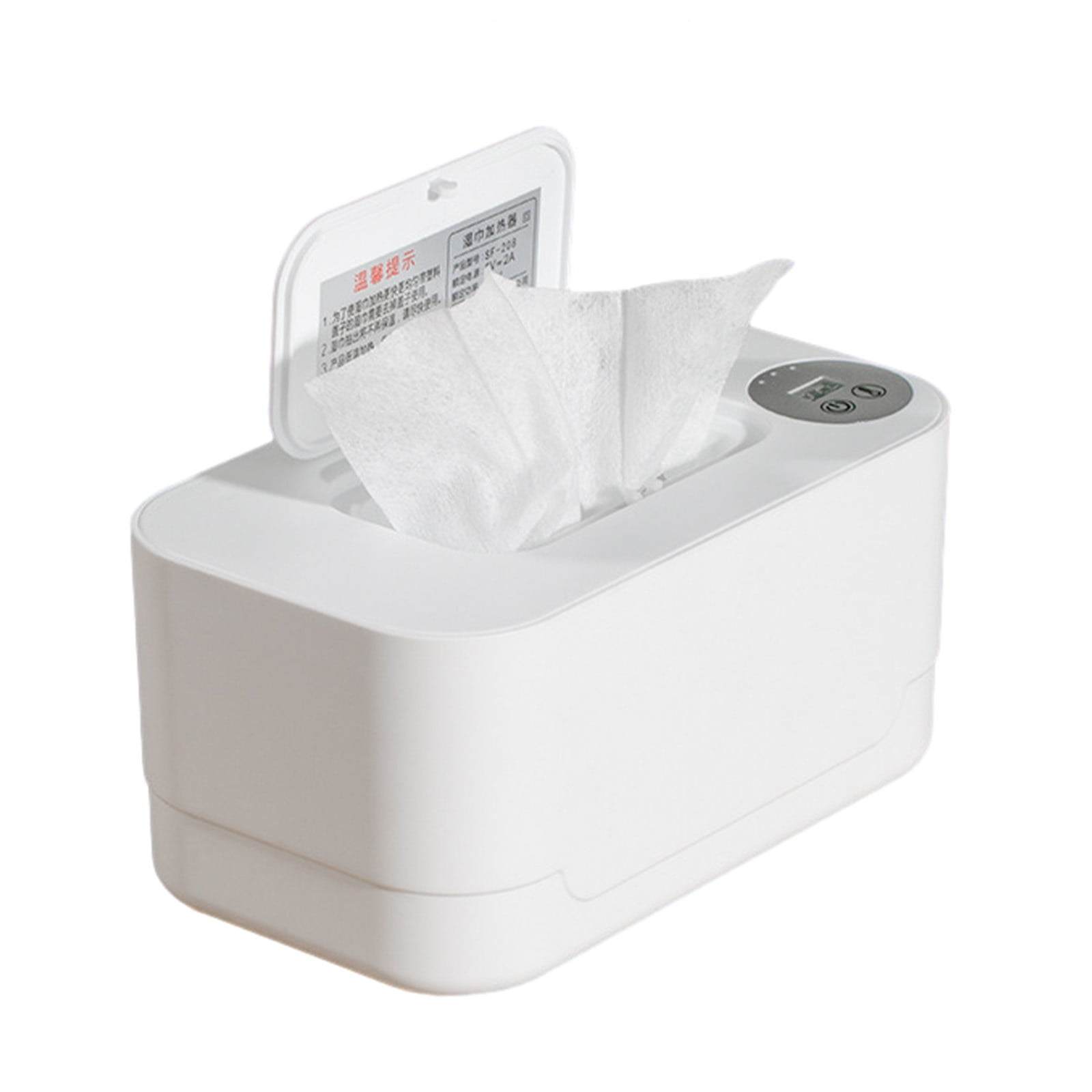 Smart Night Light Wipes Warmer, Large Capacity Even Heating Youngster Wipes Dispenser for Nighttime Care and Home tatic Wipes Supply