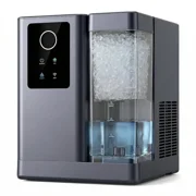 Smart Nugget Ice Maker with App & Voice Control, 40 lbs/24H Pebble Ice Machine, Self-Cleaning, 3L Water Tank, Soft Chewable Ice for Home, Kitchen, and Parties