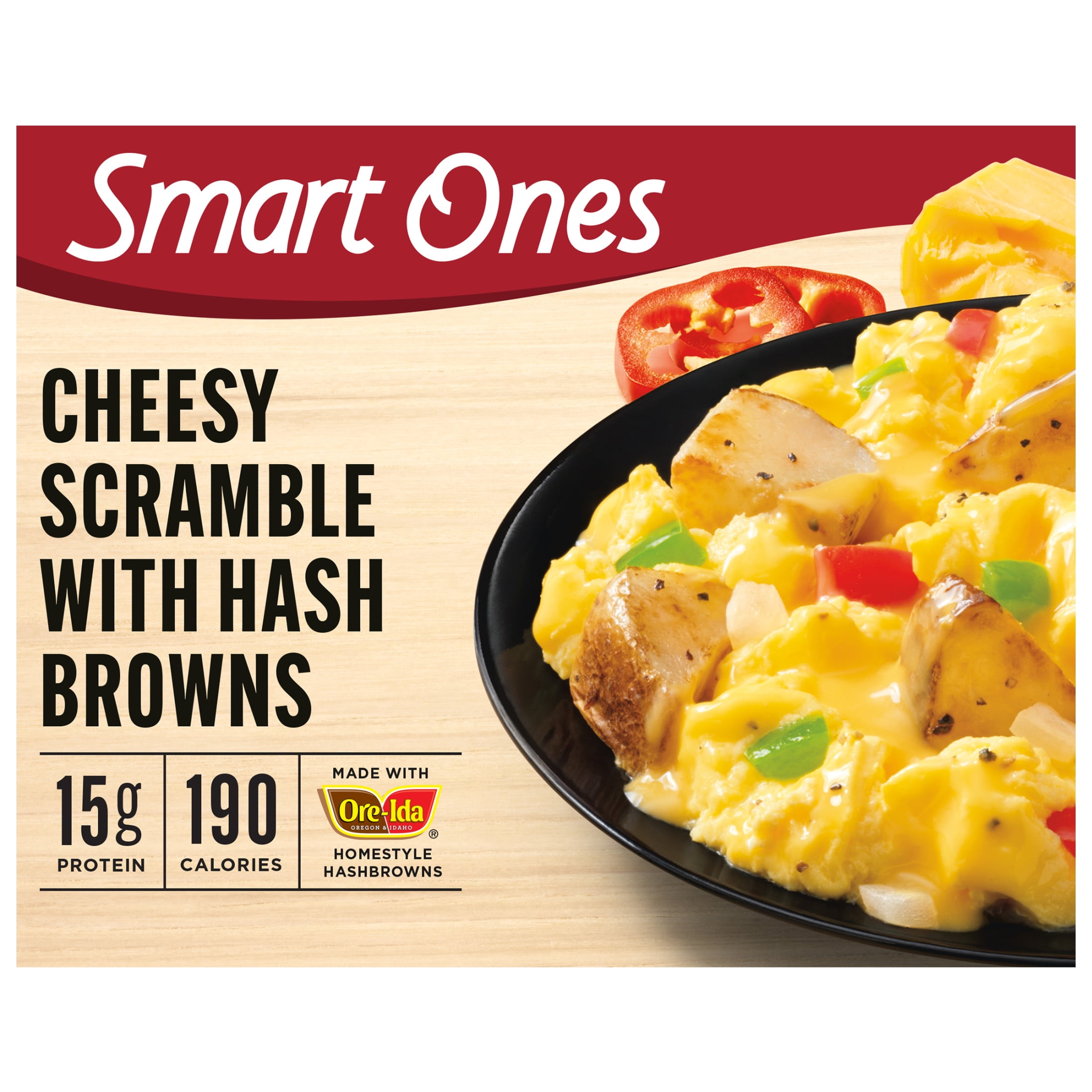 Smart Ones Cheesy Scramble with Hash Browns Frozen Meal, 6.49 oz Box