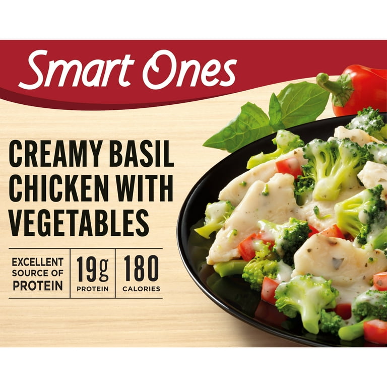 Smart Ones Creamy Basil Chicken with Broccoli Frozen Meal 9 Oz Box