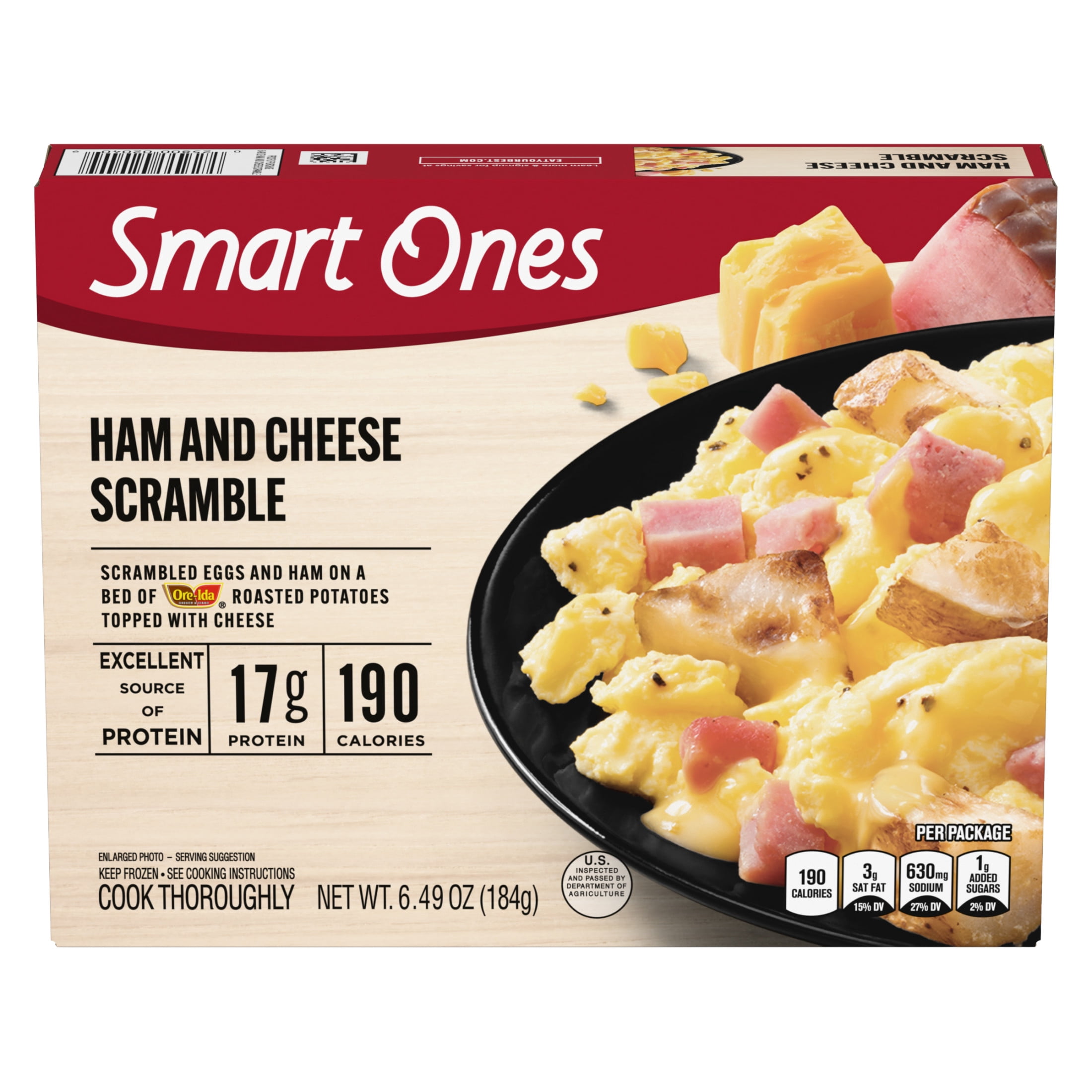 Smart Ones Ham & Cheese Scramble Frozen Meal, 6.49 oz Box
