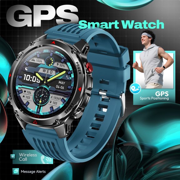 Smart Outdoor Watch with GPS Positioning Function, 540mAh Battery, Supporting 23 Different Languages, Suitable for Fitness and Outdoor Adventure Wear