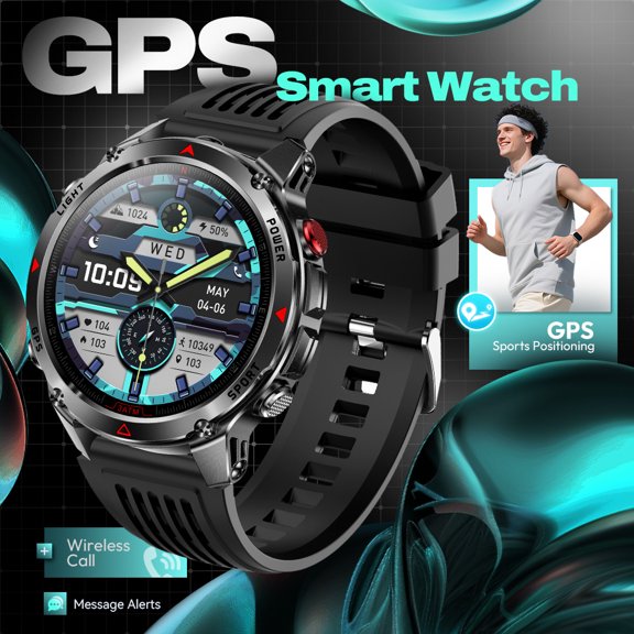 Smart Outdoor Watch with GPS Positioning Function, 540mAh Battery, Supporting 23 Different Languages, Suitable for Fitness and Outdoor Adventure Wear