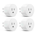 thumbnail image 1 of Smart Outlet 4-Pack, Works with Alexa & Google Home, White – Remote Control via App, Energy Efficient, 1 of 11
